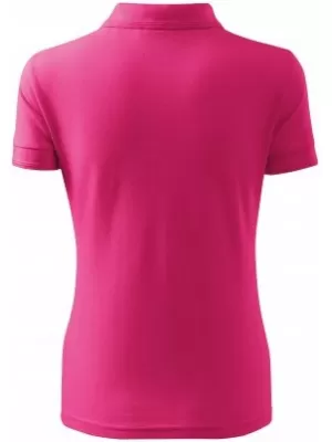 Ženska majica s kratkimi rokavi z ovratnikom MALFINI PIQUE POLO 210 MAGENTA