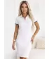 Ženska obleka z ovratnikom MALFINI PREMIUM DRESS UP 271 BELA