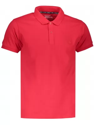 Moška T -majica z ovratnikom OMBRE AS1048 RDEČA