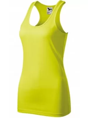Ženski funkcionalni brezrokavnik MALFINI RACER 167 NEON RUMENA