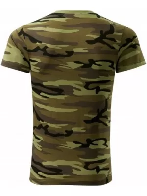 Moška majica s kratkimi rokavi MALFINI CAMOUFLAGE 144 KAMUFLAŽNO ZELENA