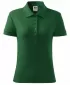 Ženska majica s kratkimi rokavi z ovratnikom MALFINI COTTON 213 STEKLENICA ZELENA