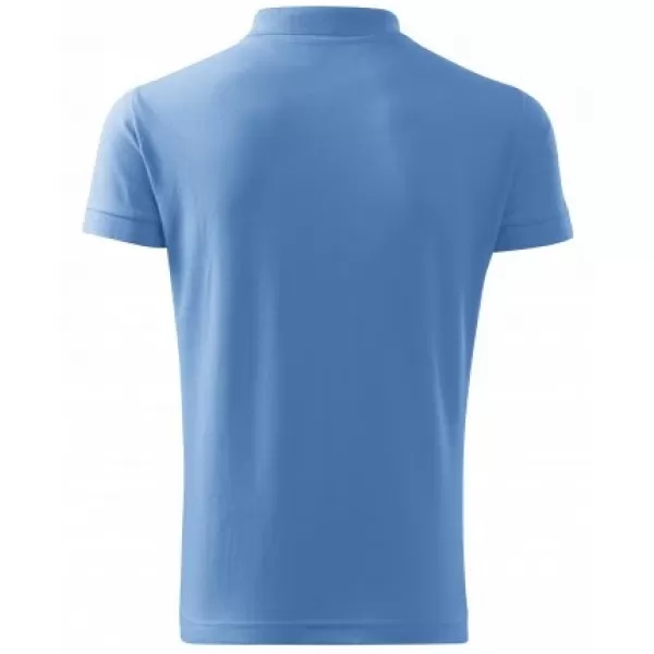  Moška majica s kratkimi rokavi z ovratnikom MALFINI COTTON 212 NEBESNO MODRA 