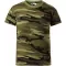 Otroška majica s kratkimi rokavi MALFINI CAMOUFLAGE 149 KAMUFLAŽNO ZELENA