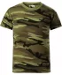Otroška majica s kratkimi rokavi MALFINI CAMOUFLAGE 149 KAMUFLAŽNO ZELENA