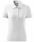 Ženska majica s kratkimi rokavi z ovratnikom MALFINI COTTON 213 BELA