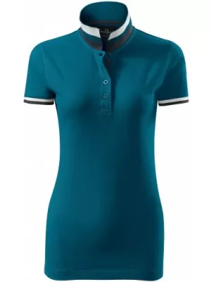 Ženska majica s kratkimi rokavi z ovratnikom MALFINI PREMIUM COLLAR UP 257 KEROZIN