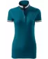 Ženska majica s kratkimi rokavi z ovratnikom MALFINI PREMIUM COLLAR UP 257 KEROZIN