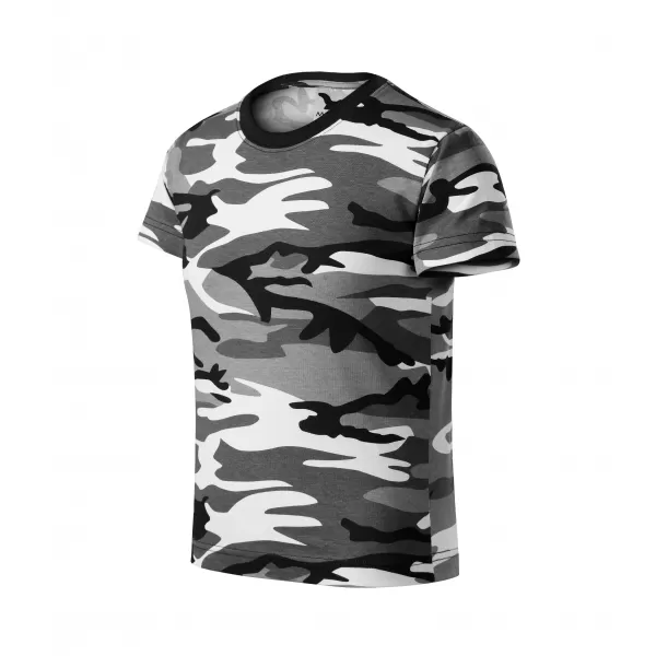  Otroška majica s kratkimi rokavi MALFINI CAMOUFLAGE 149 KAMUFLAŽNO SIVA 