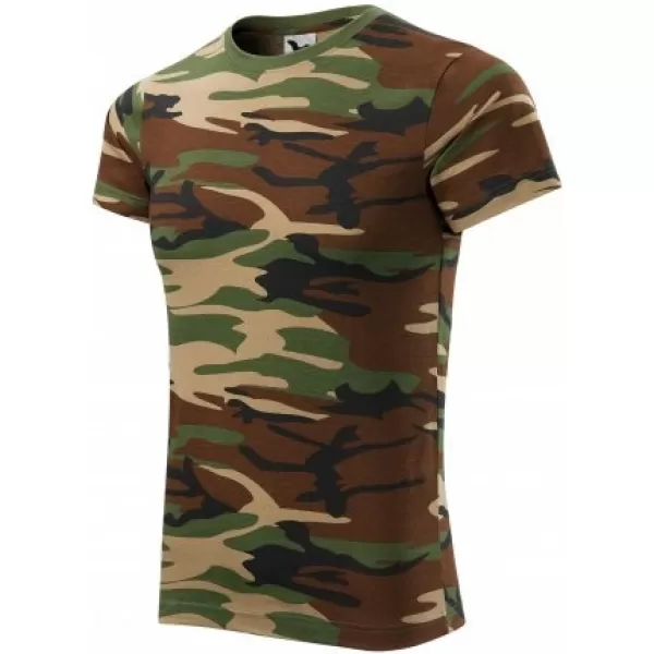  Moška majica s kratkimi rokavi MALFINI CAMOUFLAGE 144 KAMUFLAŽNO RJAVA 