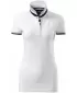 Ženska majica s kratkimi rokavi z ovratnikom MALFINI PREMIUM COLLAR UP 257 BELA