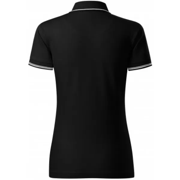  Ženska majica s kratkimi rokavi z ovratnikom MALFINI PREMIUM PERFECTION PLAIN 253 ČRNA 
