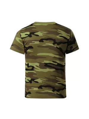 Otroška majica s kratkimi rokavi MALFINI CAMOUFLAGE 149 KAMUFLAŽNO ZELENA