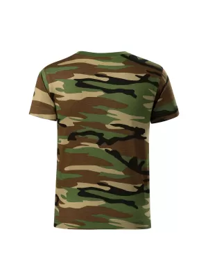 Otroška majica s kratkimi rokavi MALFINI CAMOUFLAGE 149 KAMUFLAŽNO RJAVA
