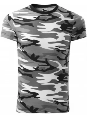 Moška majica s kratkimi rokavi MALFINI CAMOUFLAGE 144 KAMUFLAŽNO SIVA
