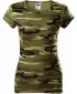 Ženska majica s kratkimi rokavi MALFINI CAMO PURE 122 KAMUFLAŽNO ZELENA