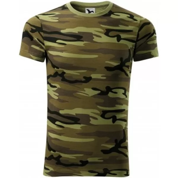  Moška majica s kratkimi rokavi MALFINI CAMOUFLAGE 144 KAMUFLAŽNO ZELENA 