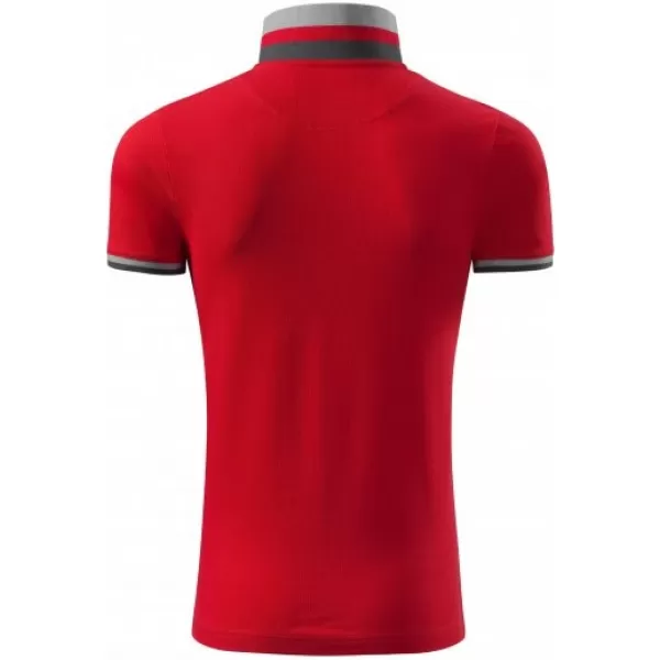  Moška majica s kratkimi rokavi z ovratnikom MALFINI PREMIUM COLLAR UP 256 RDEČA FORMULA 