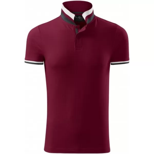  Moška majica s kratkimi rokavi z ovratnikom MALFINI PREMIUM COLLAR UP 256 GRANAT 