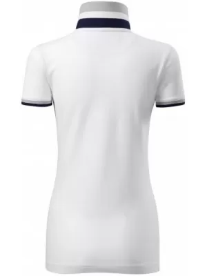 Ženska majica s kratkimi rokavi z ovratnikom MALFINI PREMIUM COLLAR UP 257 BELA