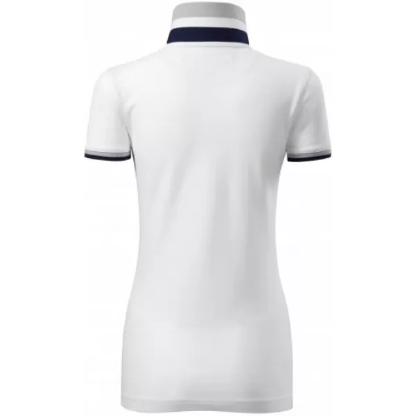  Ženska majica s kratkimi rokavi z ovratnikom MALFINI PREMIUM COLLAR UP 257 BELA 