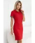 Ženska obleka z ovratnikom MALFINI PREMIUM DRESS UP 271 RDEČA FORMULA