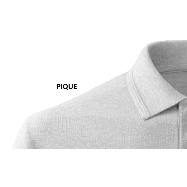  Moška majica s kratkimi rokavi z ovratnikom MALFINI COTTON 212 SVETLO SIVI POUDARKI 