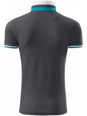 Moška majica s kratkimi rokavi z ovratnikom MALFINI PREMIUM COLLAR UP 256 SVETLO ANTRACIT