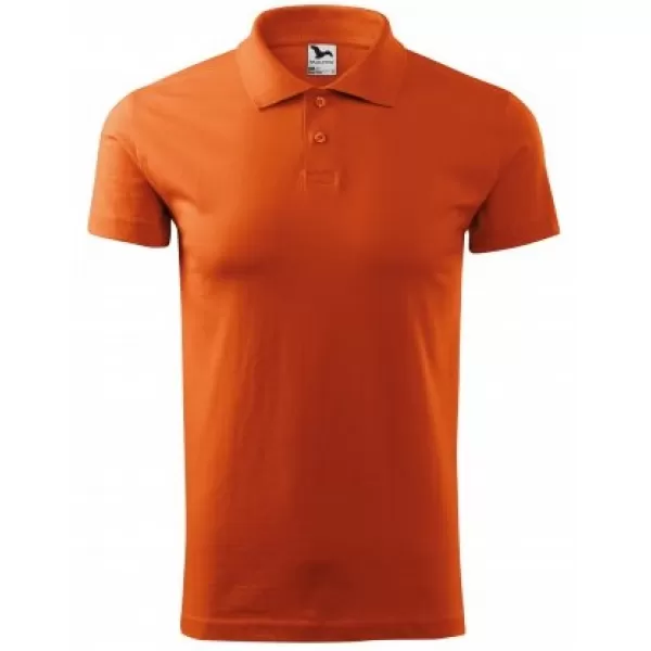  Moška majica s kratkimi rokavi z ovratnikom MALFINI SINGLE J. 202 ORANŽNA 