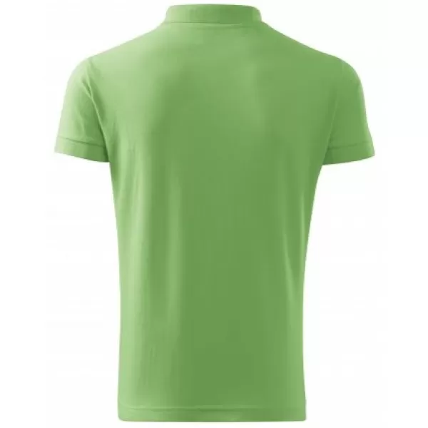  Moška majica s kratkimi rokavi z ovratnikom MALFINI COTTON 212 TRAVNATO ZELENA 
