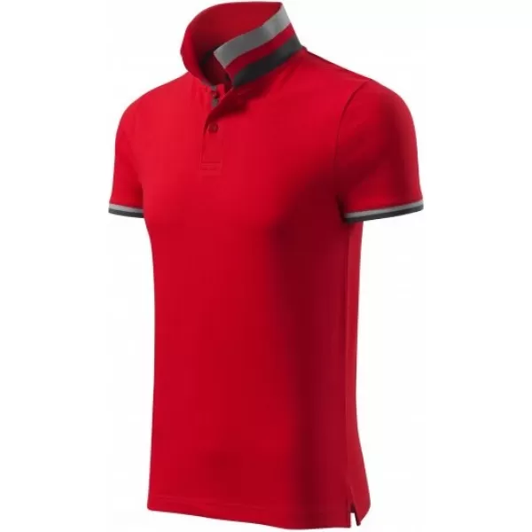  Moška majica s kratkimi rokavi z ovratnikom MALFINI PREMIUM COLLAR UP 256 RDEČA FORMULA 