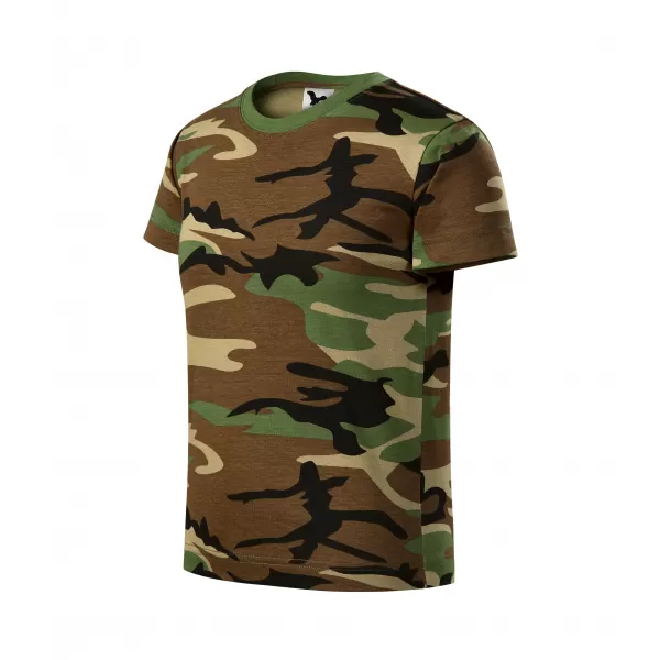  Otroška majica s kratkimi rokavi MALFINI CAMOUFLAGE 149 KAMUFLAŽNO RJAVA 