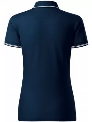 Ženska majica s kratkimi rokavi z ovratnikom MALFINI PREMIUM PERFECTION PLAIN 253 MORNARSKO MODRA