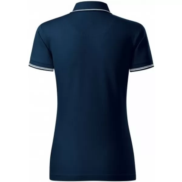  Ženska majica s kratkimi rokavi z ovratnikom MALFINI PREMIUM PERFECTION PLAIN 253 MORNARSKO MODRA 