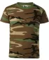 Otroška majica s kratkimi rokavi MALFINI CAMOUFLAGE 149 KAMUFLAŽNO RJAVA