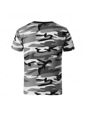 Otroška majica s kratkimi rokavi MALFINI CAMOUFLAGE 149 KAMUFLAŽNO SIVA