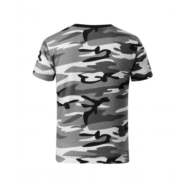  Otroška majica s kratkimi rokavi MALFINI CAMOUFLAGE 149 KAMUFLAŽNO SIVA 