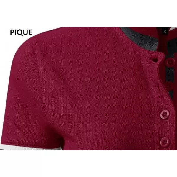  Moška majica s kratkimi rokavi z ovratnikom MALFINI PREMIUM COLLAR UP 256 GRANAT 