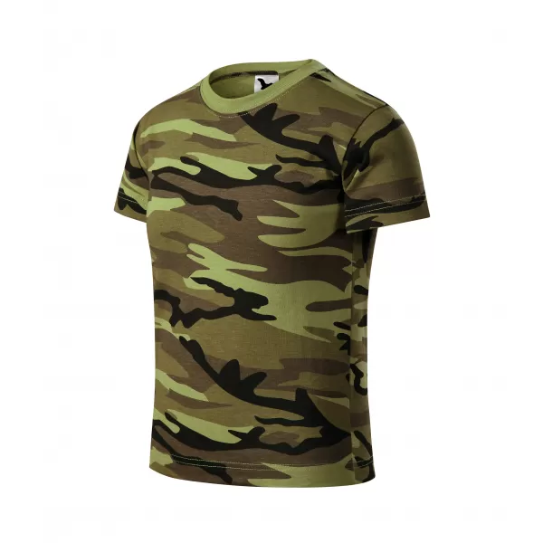 Otroška majica s kratkimi rokavi MALFINI CAMOUFLAGE 149 KAMUFLAŽNO ZELENA 