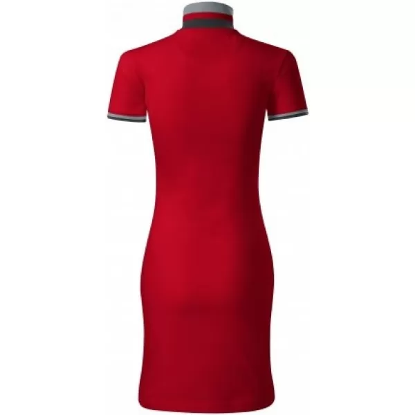  Ženska obleka z ovratnikom MALFINI PREMIUM DRESS UP 271 RDEČA FORMULA 