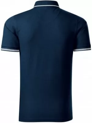 Moška majica s kratkimi rokavi z ovratnikom MALFINI PREMIUM PERFECTION PLAIN 251 MORNARSKO MODRA