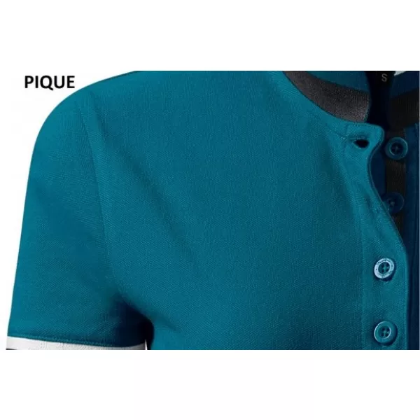  Ženska majica s kratkimi rokavi z ovratnikom MALFINI PREMIUM COLLAR UP 257 KEROZIN 