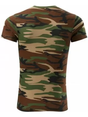 Moška majica s kratkimi rokavi MALFINI CAMOUFLAGE 144 KAMUFLAŽNO RJAVA