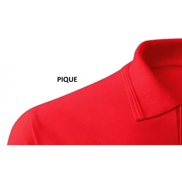  Moška majica s kratkimi rokavi z ovratnikom MALFINI COTTON 212 RDEČA 