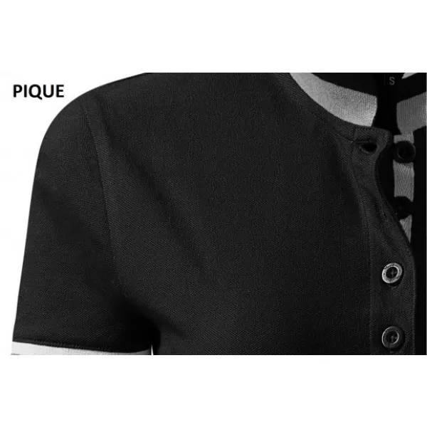  Moška majica s kratkimi rokavi z ovratnikom MALFINI PREMIUM COLLAR UP 256 ČRNA 