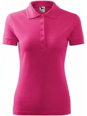 Ženska majica s kratkimi rokavi z ovratnikom MALFINI PIQUE POLO 210 MAGENTA