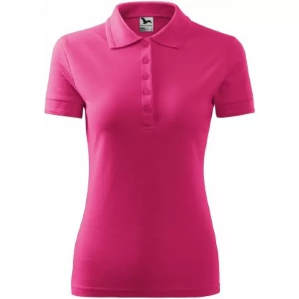  Ženska majica s kratkimi rokavi z ovratnikom MALFINI PIQUE POLO 210 MAGENTA 