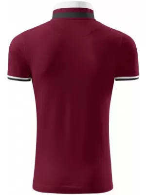 Moška majica s kratkimi rokavi z ovratnikom MALFINI PREMIUM COLLAR UP 256 GRANAT
