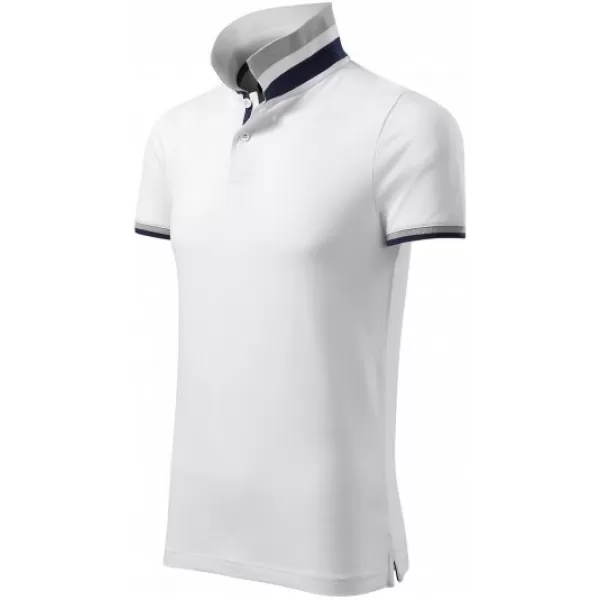  Moška majica s kratkimi rokavi z ovratnikom MALFINI PREMIUM COLLAR UP 256 BELA 