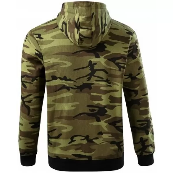  Moški pulover MALFINI CAMO ZIPPER C19 KAMUFLAŽNO ZELENA 